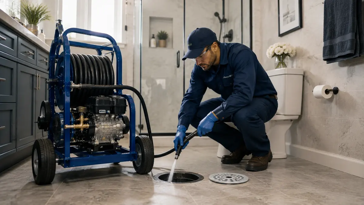 Bathroom Drain Hydro Jetting in San Ramon