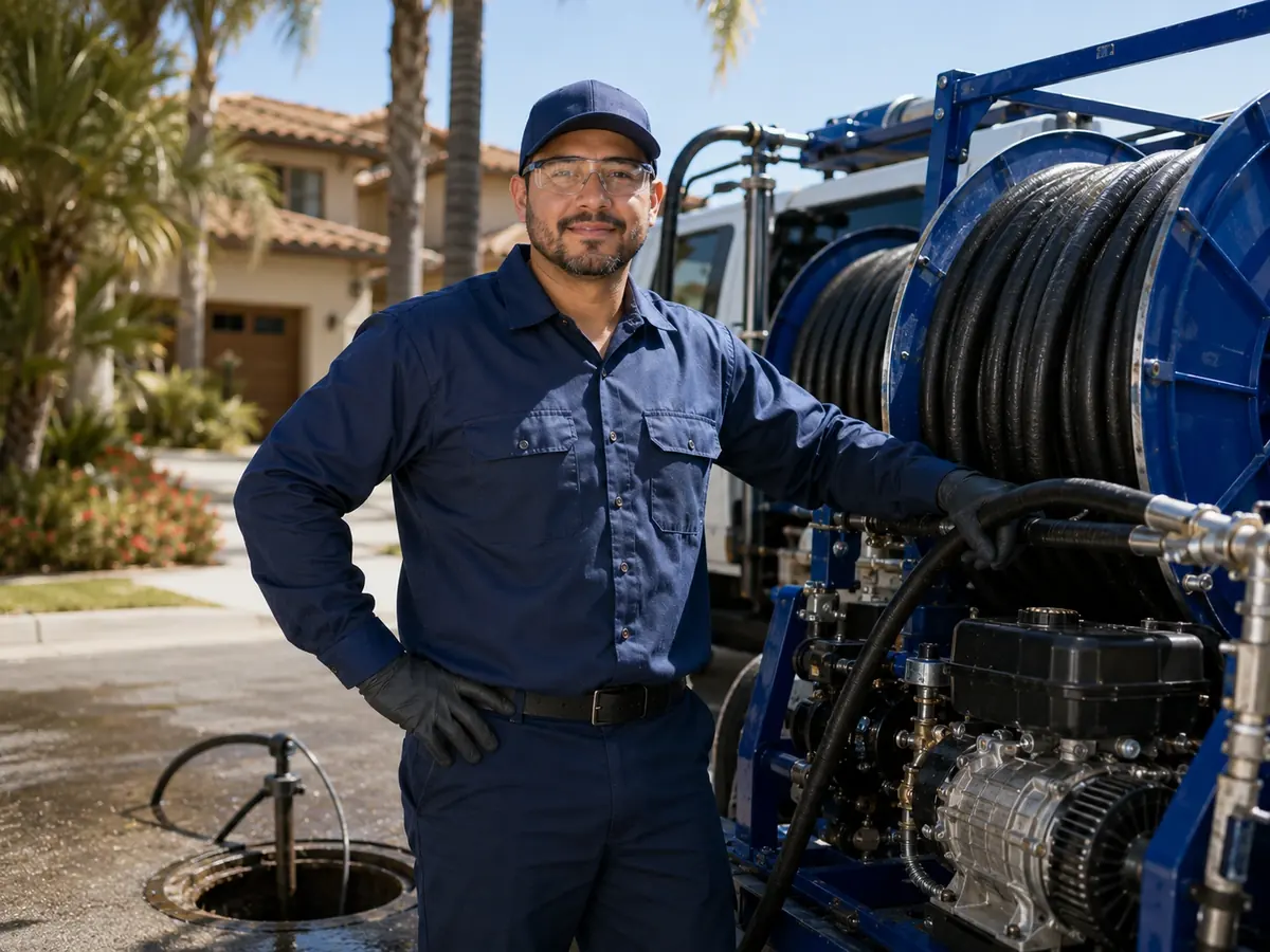 Hydro jet sewer cleaning in San Ramon