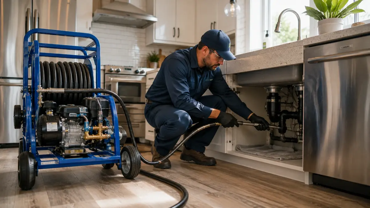 Kitchen Drain Hydro Jetting in San Ramon