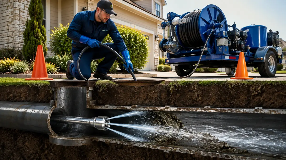 Main Sewer Line Hydro Jet Cleaning in San Ramon