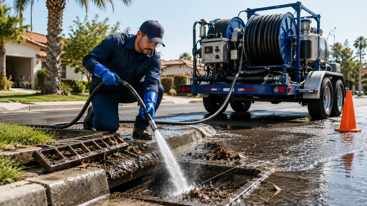 Storm Drain Hydro Jet Cleaning in San Ramon